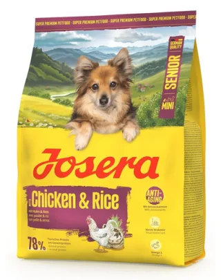 JOSERA Mini Senior Chicken and Rice 900g pentru câine senior rasă mică
