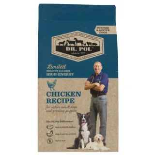 Hrana uscata pentru caini Dr. Pol Puppy  Active Adult cu pui 10 kg