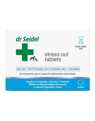 Tablete stres câini pisici pentru anxietate Dr. Seidel Stress Out 10 bucăți