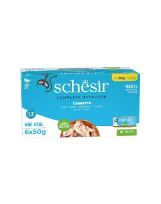 Hrană pisici cu ton SCHESIR în jeleu 6x50 g