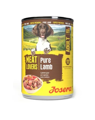 Hrană umedă câini monoproteică Josera Meat Lovers Pure Lamb 400 g