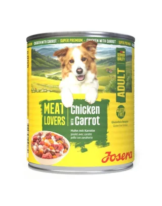 Hrană umedă câini pui și morcov 800 g Josera Meat Lovers Menu