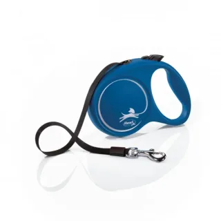Lesa retractabila cu banda Flexi Albastra L 5 m   50 kg