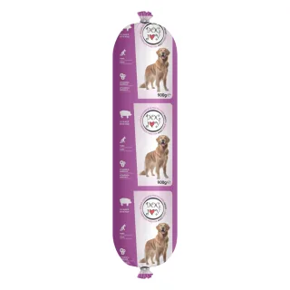 DOG JOY Salam, XS-XL, Șuncă, salam hrană umedă câini, 900g