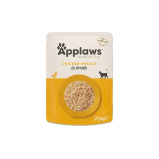 APPLAWS Piept, Pui, plic hrană umedă pisici, (în supă), 70g