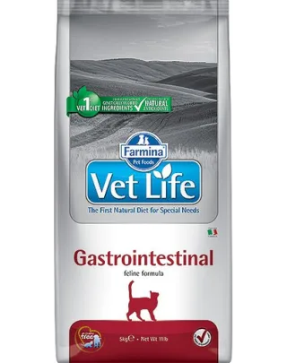 FARMINA Vet Life Cat Gastro Intestinal  Hrana uscata pentru pisici adulte cu tulburari gastrointestinale si pancreatice 10 kg