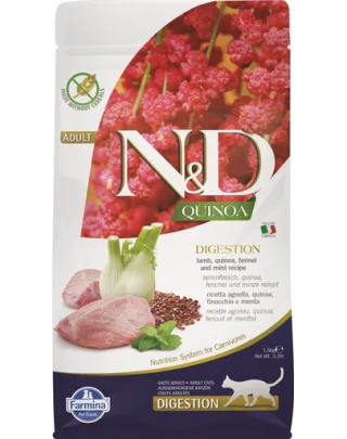 FARMINA N&amp;D Quinoa Cat Digestion cu miel și fenicul 1.5 kg
