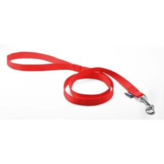 Lesa pentru caini din nylon rosie M 1,9 x 100 cm