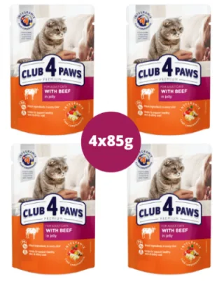 Club 4 Paws Pisica Plic Vita 4 X 85 g