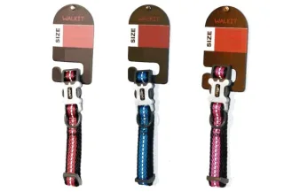 Walkit Zgarda Caine Twill Waved S 1.6 X 25-35 cm - roz