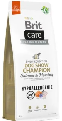 Brit Care Dog Hypoallergenic Dog Show Champion somon si hering - 12-kg