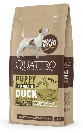 Quattro Dog Small Breed No Grain Puppy 7 kg