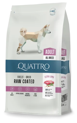 Quattro Dog Adult Miel/Orez All Breed 12 Kg
