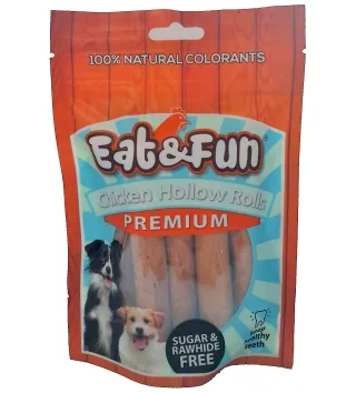 Eat&amp;Fun Recompense Caini Chicken Hollow Rolls 110 g