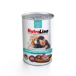 Nutraline Dog Conserva Junior Vita/Curcan Ulei de In 400 g