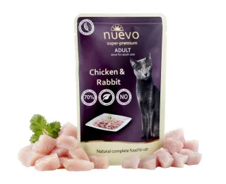 Nuevo Plic Adult Pui si Iepure 85 g