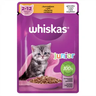 Whiskas Plic Junior Pui In Aspic 85 G
