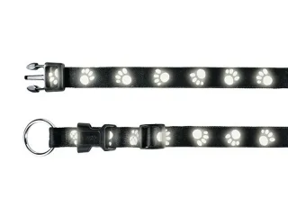 Trixie Zgarda Paw Reflectorizant 45-66 cm/25 mm Negru