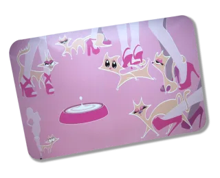 Pad Castron Pisici Glamour Pink  43x28 cm 8045