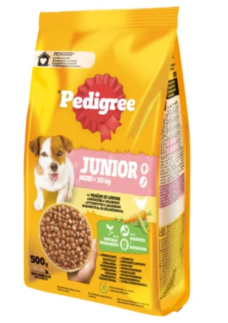 Pedigree Junior Pasare/Legume Mini - 1-4-kg