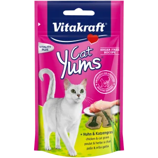 Vitakraft Recompense Cat Yums Pui/Iarba Pisicii 40 g