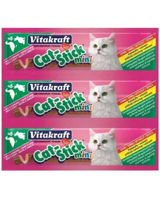 Vitakraft Baton Pisica Mini Iepure Si Rata 3 Buc