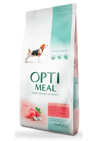Optimeal Caine Adult Medium Breed Curcan 4 kg