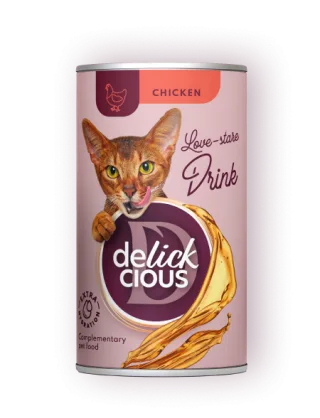 Delickcious Pisica Conserva Bautura cu Pui 140 G