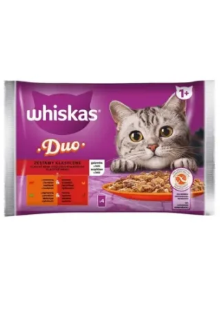 Whiskas Plic Vita Si Pasare/Miel Si Rata 4X85 g