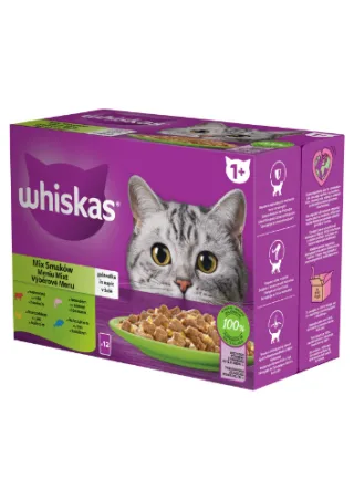 Whiskas Plic Selectii Vita/Pui/Somon/Ton 12x85 G