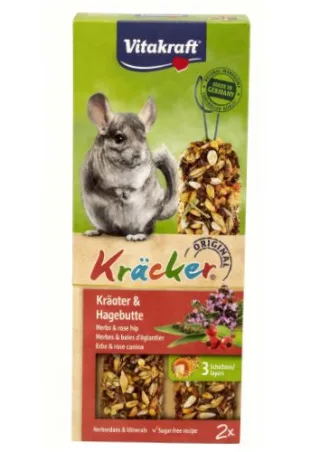Vitakraft Baton Chinchilla cu Ierburi/Macese  2 Bucati