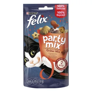 Felix Party Mix Mixed Grill Vita/Pui/Somon 60 g