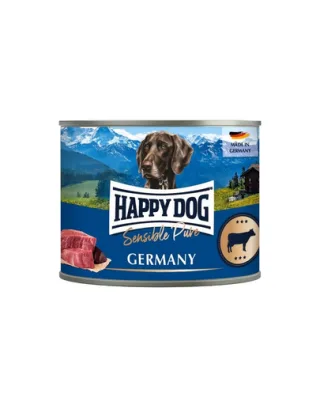 HAPPY DOG Sensible Pure Germany Hrană umedă pentru câini cu carne de vită 200 g