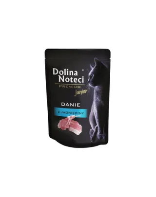 DOLINA NOTECI Premium Junior Hrană umedă pentru pui de pisică cu miel 85 g
