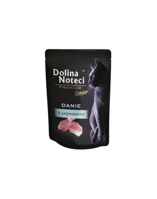 DOLINA NOTECI Premium Senior Hrană umedă pentru pisici în vârstă cu miel 85 g