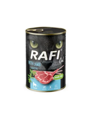 RAFI Cat Adult cu miel hrană umedă pentru pisici sterilizate 400 g