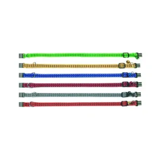 Zgarda pentru pisici Flamingo Multicolora 25 - 35 cm   10 mm