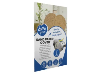 Hartie abraziva pentru colivie Duvoplus 5 buc   pachet L : 28 x 43 cm