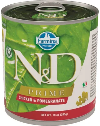 FARMINA N&amp;D Prime - Hrană umedă cu pui și rodie 285 g