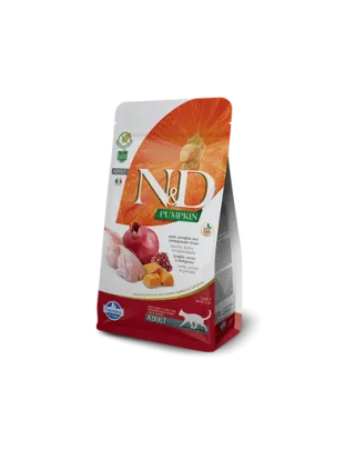 N&amp;D Cat Pumpkin Quail &amp; Pomegranate 300 g Hrana pisica, cu prepelita si rodie
