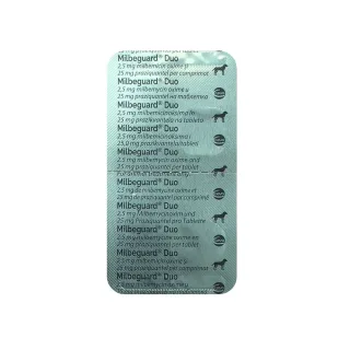 Milbeguard Duo Caine, 2.5/25mg, 1 tableta (Data expirare produs: 30.11.2026)