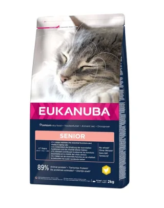 EUKANUBA Cat Senior All Breeds Top Condition Chicken &amp; Liver  Hrana uscata pentru pisici senior, cu pui si curcan 2 kg