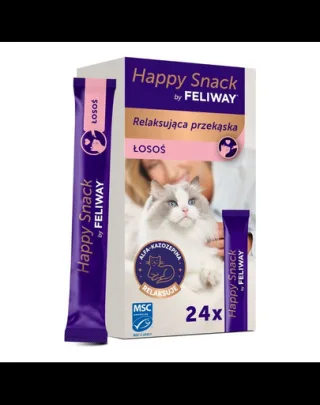 Gustare relaxantă pentru pisici FELIWAY Happy Snack cu somon 24x15 g