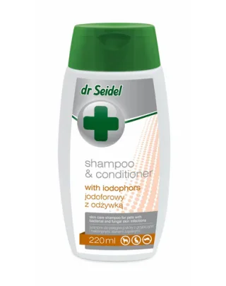 DR SEIDEL șampon jodofor câini antibacterian și antifungic 220 ml