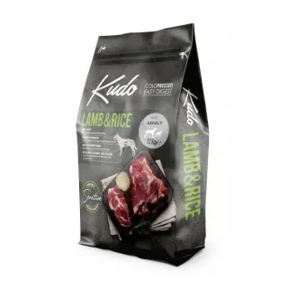 Hrana uscata pentru caini Kudo Mini Adult Sensitive cu miel  orez 12 kg