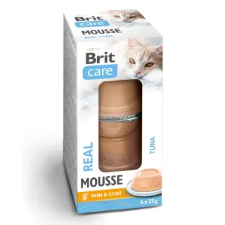 Hrana umeda pentru pisici Brit Care Mousse Real Tuna 6 x 25 gr