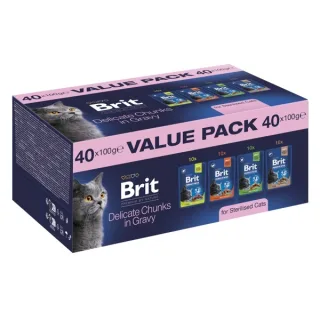 Brit Cat Adult Value Pack, 40x100 grame