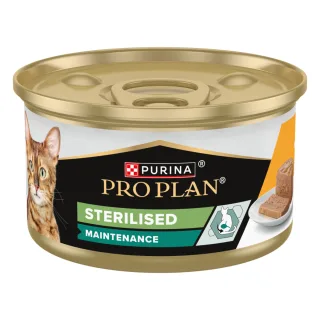PURINA Pro Plan Sterilised Maintenance, Pui, conservă hrană umedă pisici sterilizate, (pate), 85g