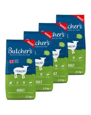 BUTCHER'S Original hrană cu miel pentru câini 4 x 2,5kg