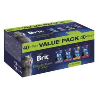 Pachet pentru pisici Brit Premium Value Pack 40 buc x 100 gr